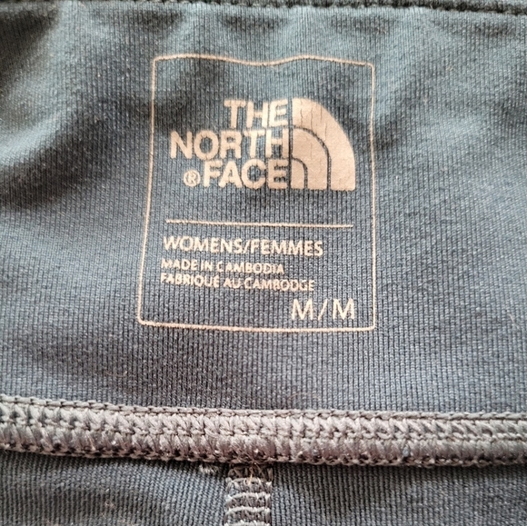 The North Face Women's Teal Cropped Athletic Pull-on Capri Leggings Size Medium - Picture 4 of 5